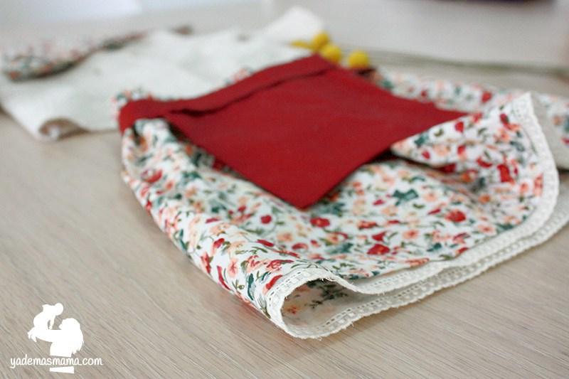 falda del traje de casera