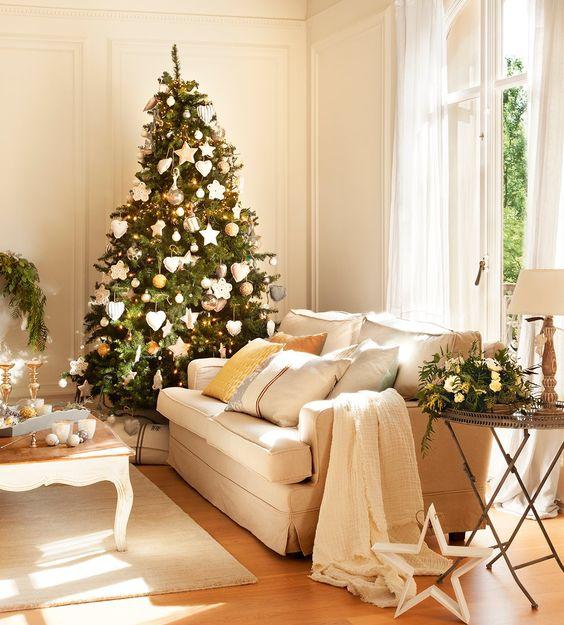 decoracion-navidda-blanco-oro