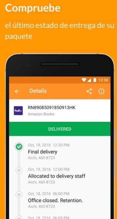 app seguimiento de paquetes