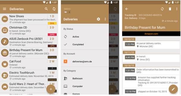como seguir un paquete desde el móvil