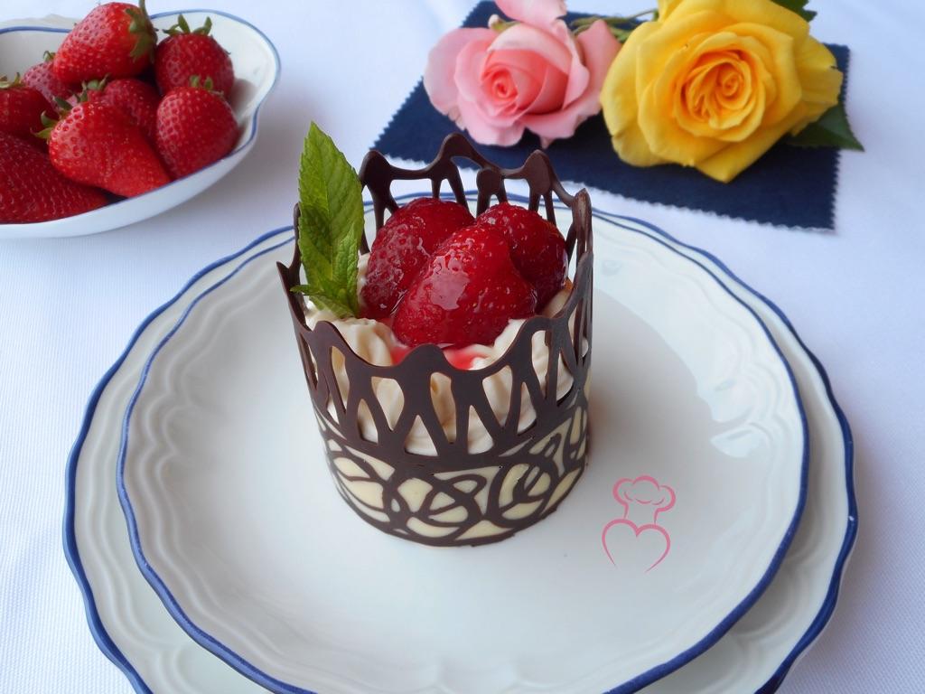 Cesta chocolate fresas