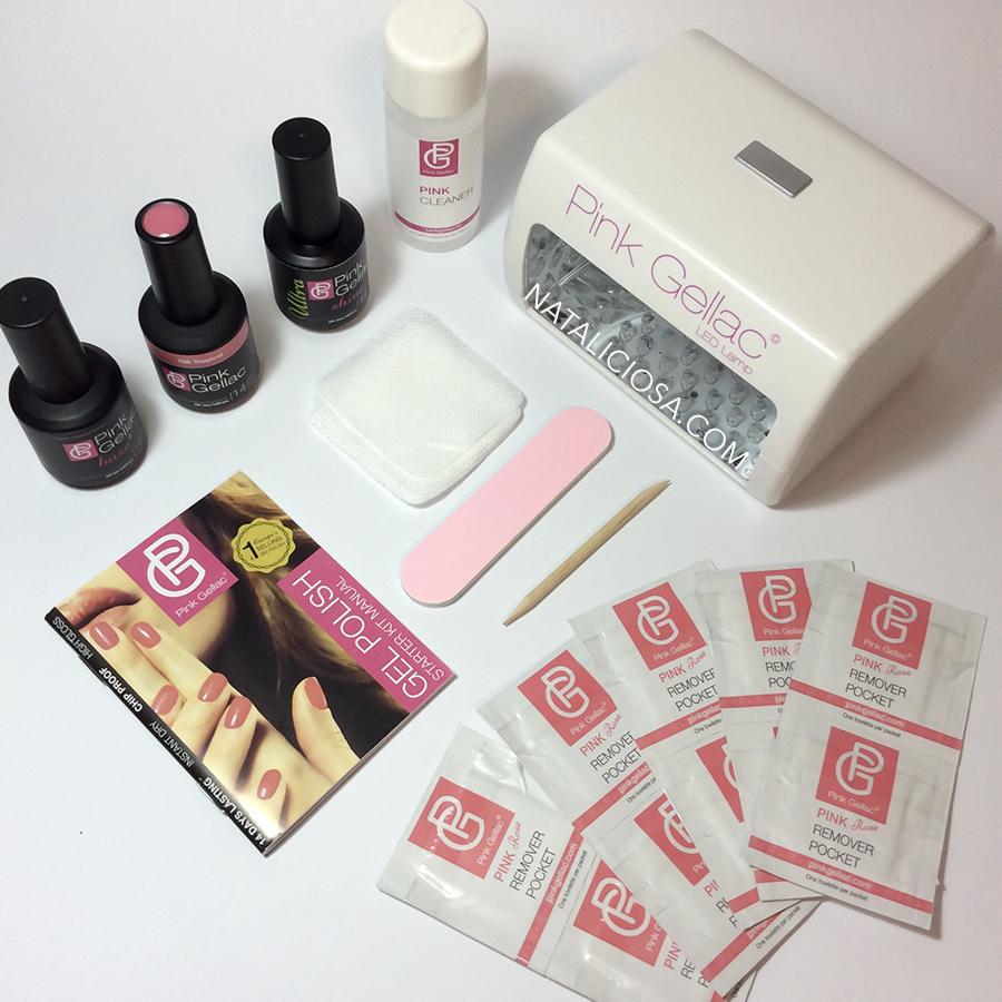 Starter kit LED M Pink Gellac Review Chip Proof Instant Dry High Gloss Polish