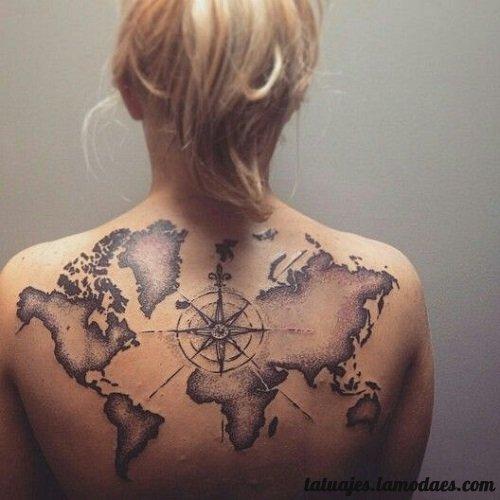 Tatuaje de Brújula