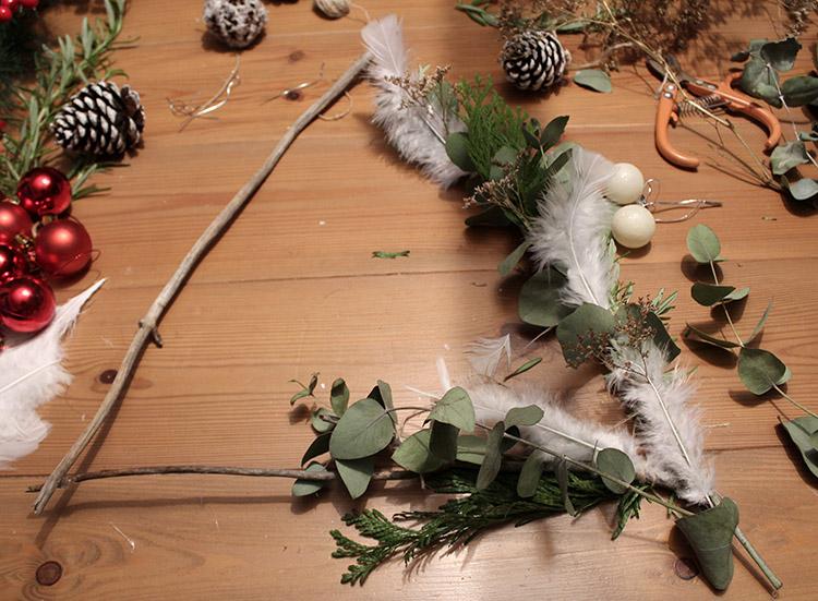 3 coronas de navidad naturales