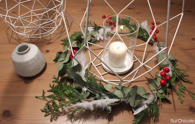 3 coronas de navidad naturales