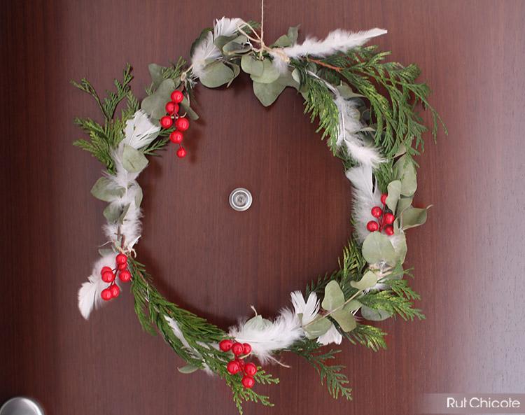 3 coronas de navidad naturales