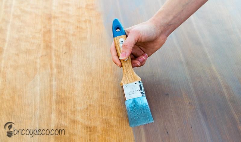 renovar una mesa con lasur