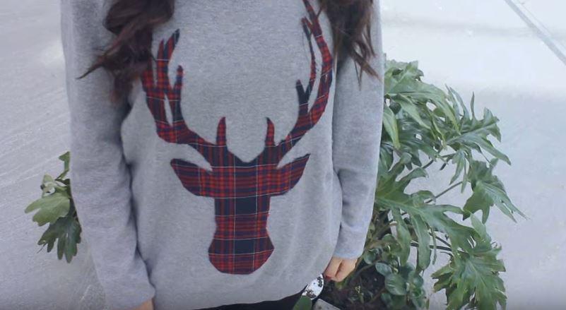 como hacer un suéter navideño sin coser
