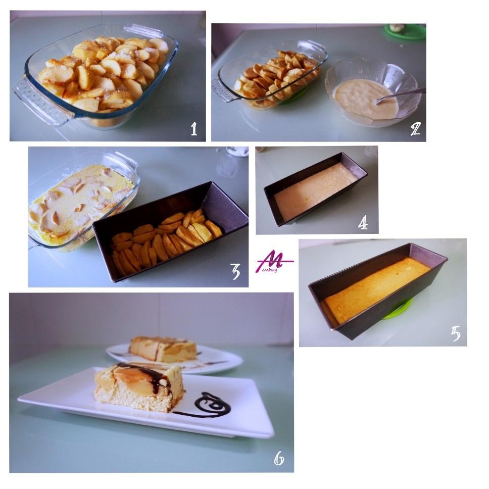 flan de manzana