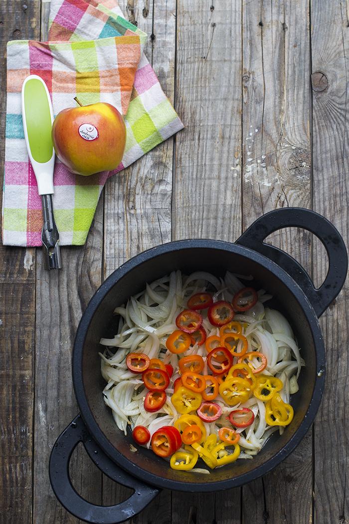 lomo guisado con manzanas ambrosía