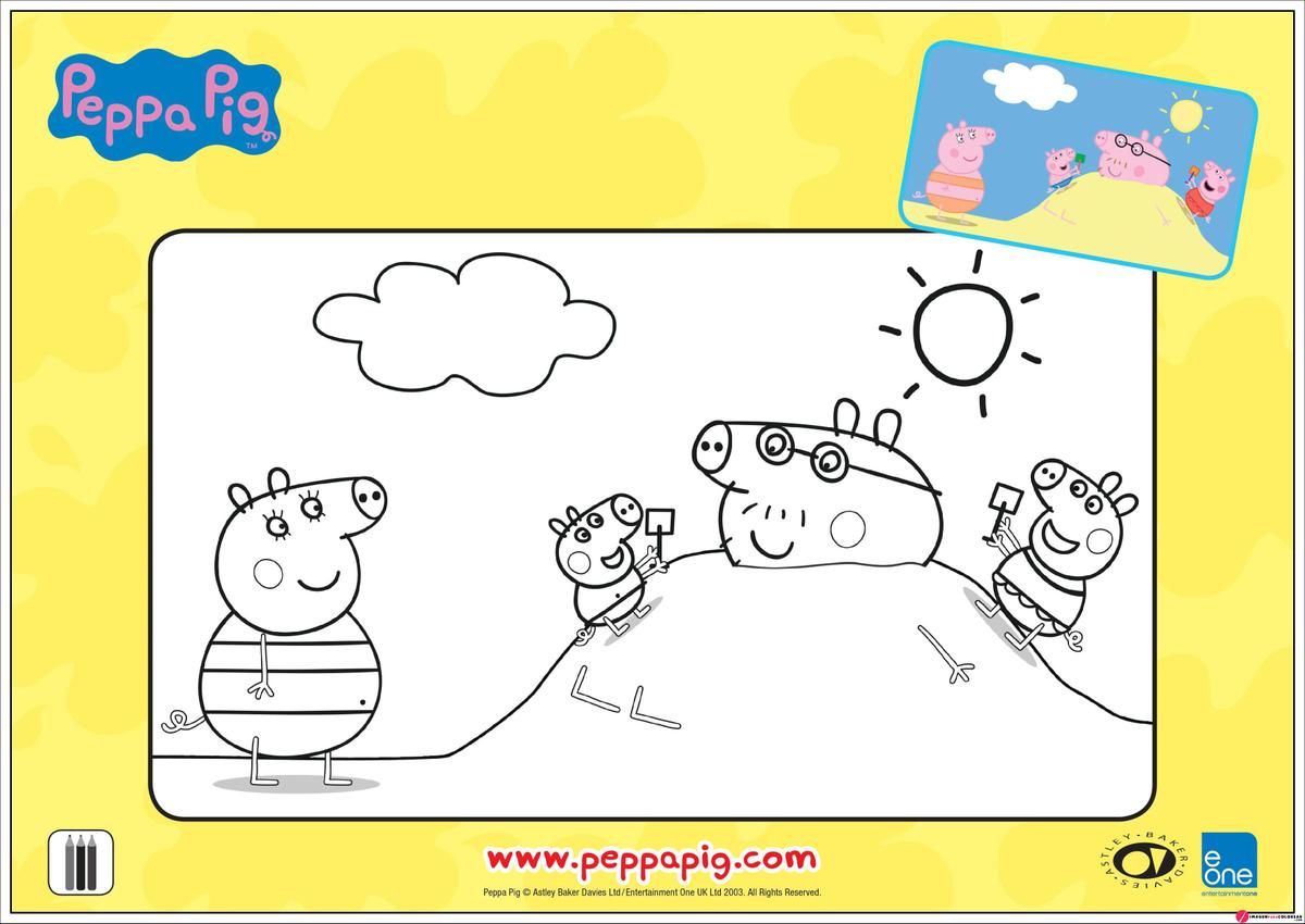 Dibujos Para Colorear De Peppa Pig