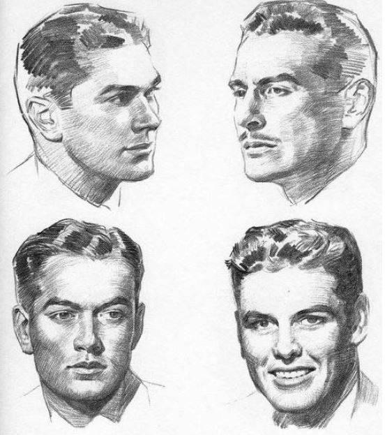 líneas del rostro de un hombre