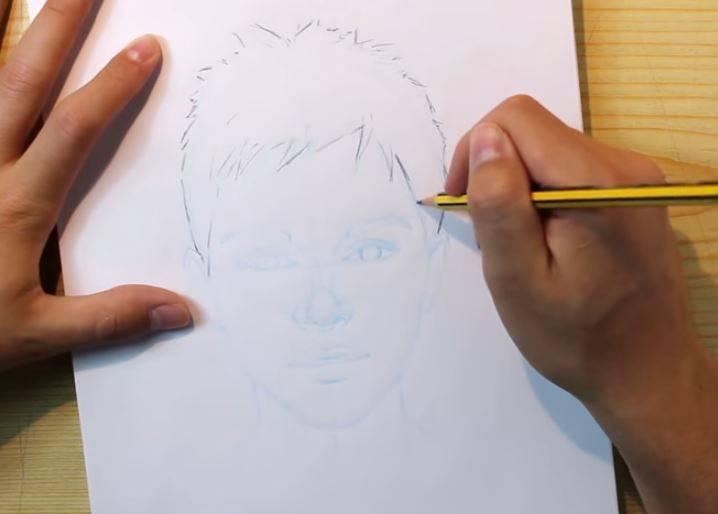 paso 4 dibujar retratos realistas paso a paso
