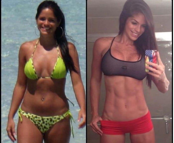 Antes y después de Michelle Lewin
