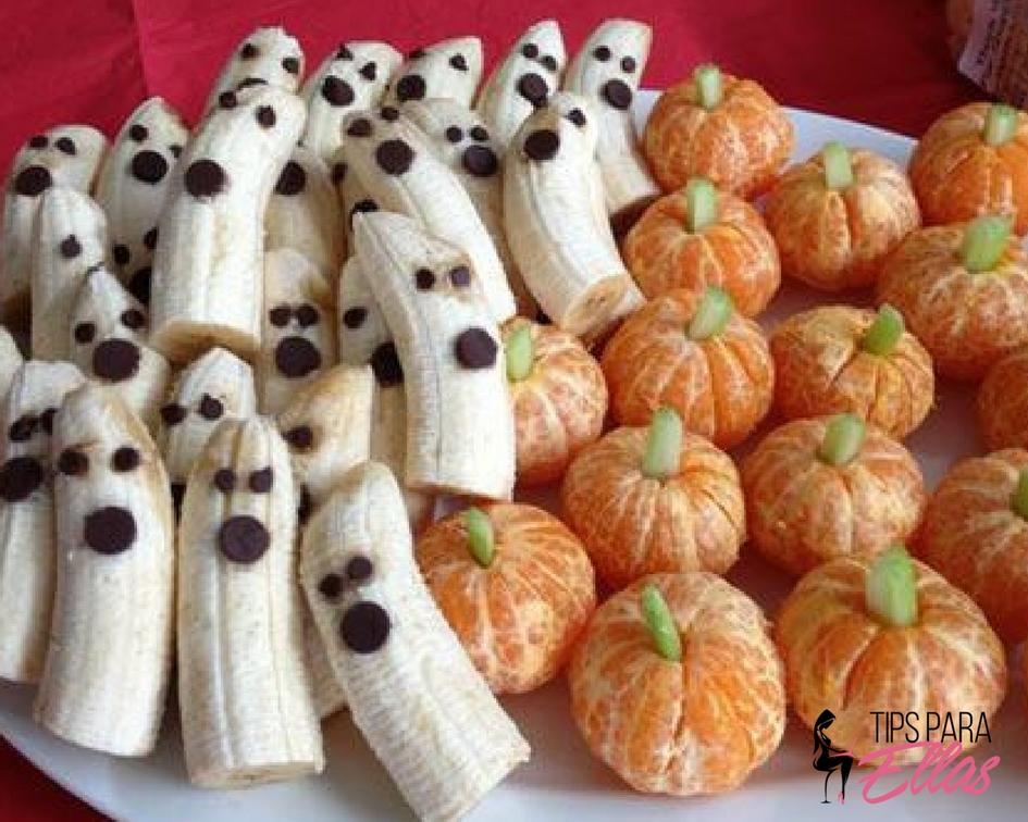 Frutas para celebrar Halloween con todo