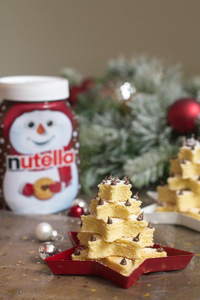tarta arbol de navidad con Nutella®