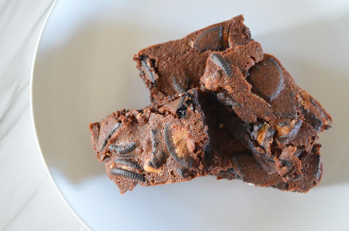 Brownie de oreo vegano