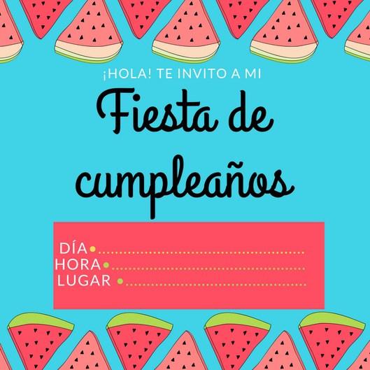invitaciones de cumpleaños gratis