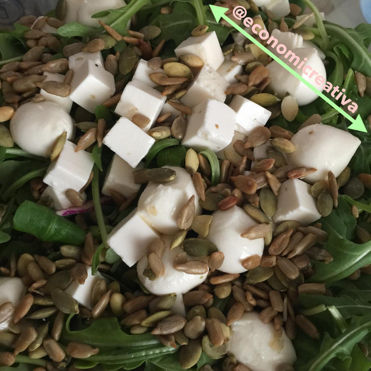 Ensalada tres quesos - Paso 1