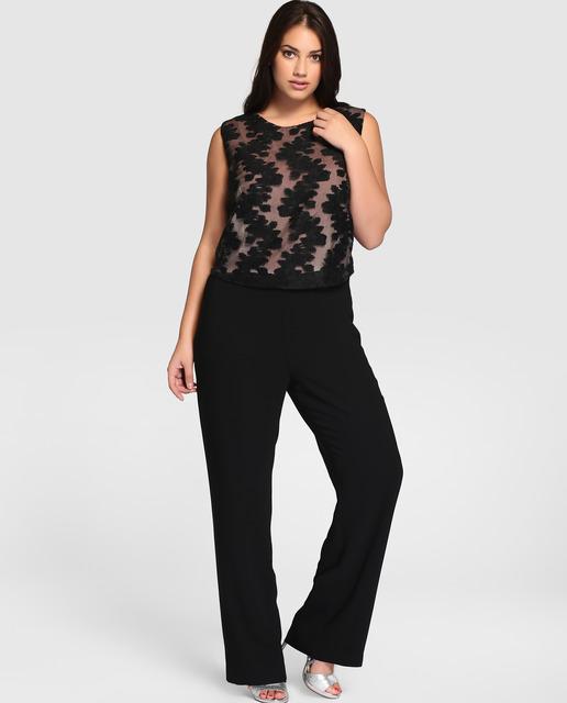monos en negro tallas grandes