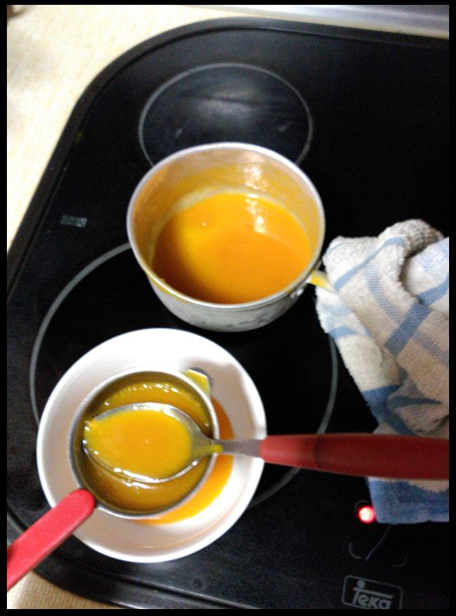 Elaborar coulis de mango