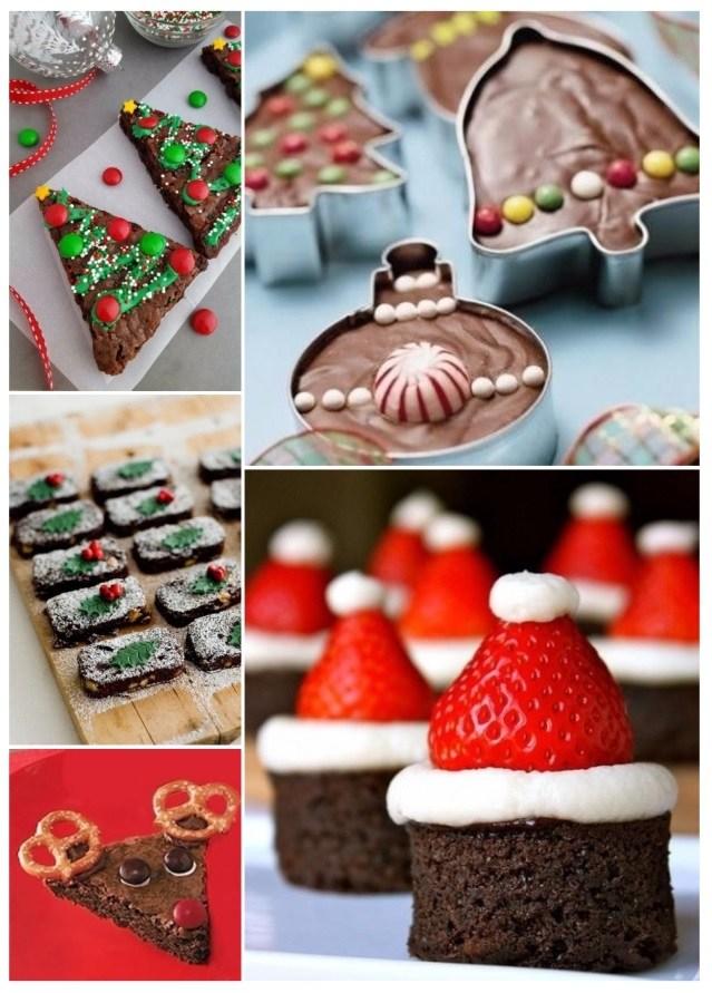 brownies navideños fáciles de hacer