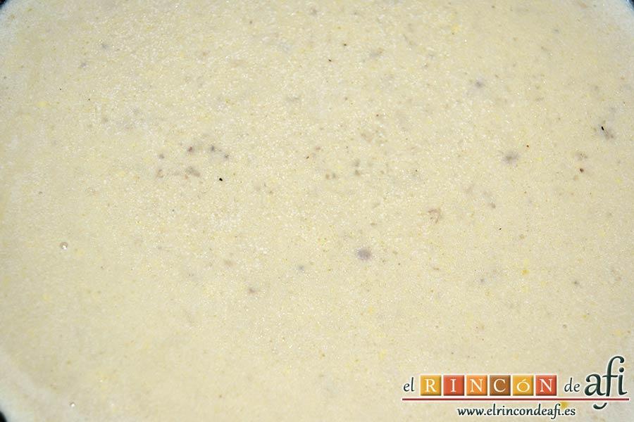 Solomillo de ternera con salsa de brandy, integrar bien con unas varillas manuales