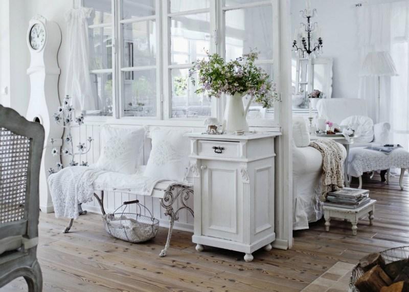 INTERIOR SHABBY CHIC EN BLANCO