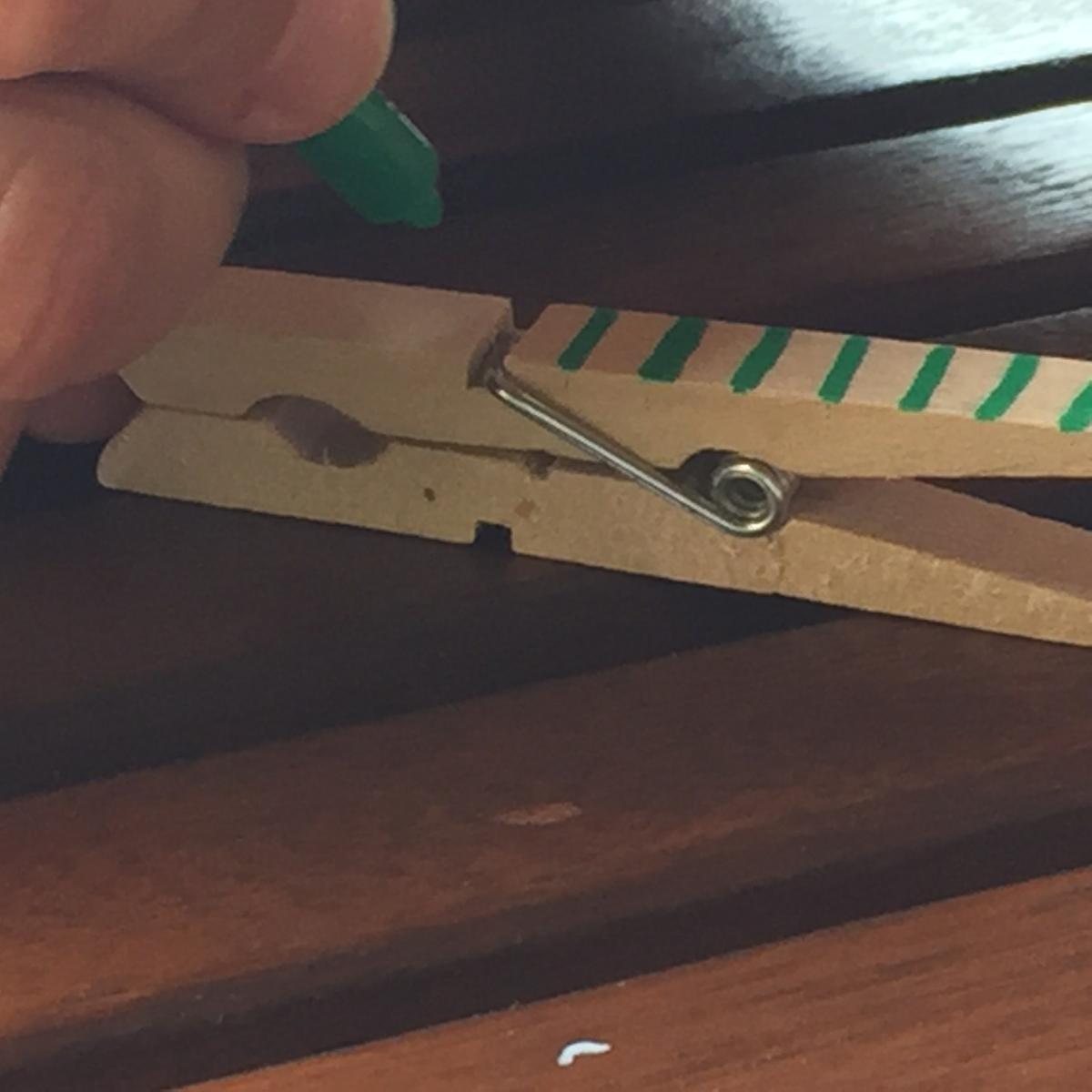 decoramos las pinzas con posca