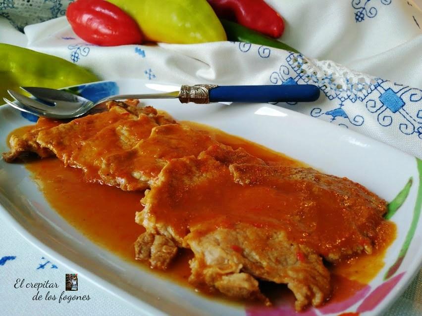 lomo en salsa