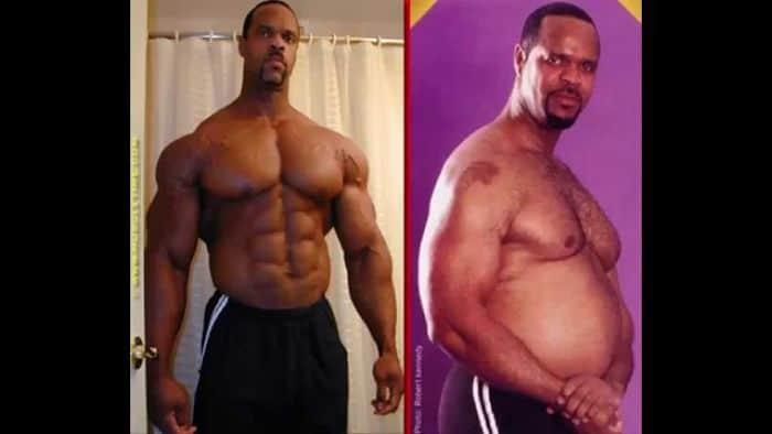 Antes y después de un culturista