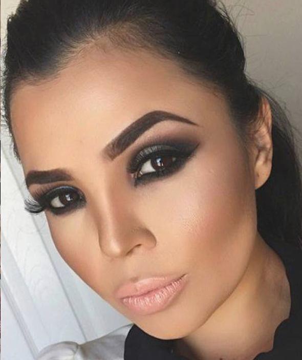 maquillaje ojos marrones