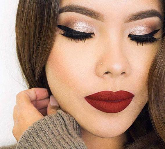 maquillaje con glitter