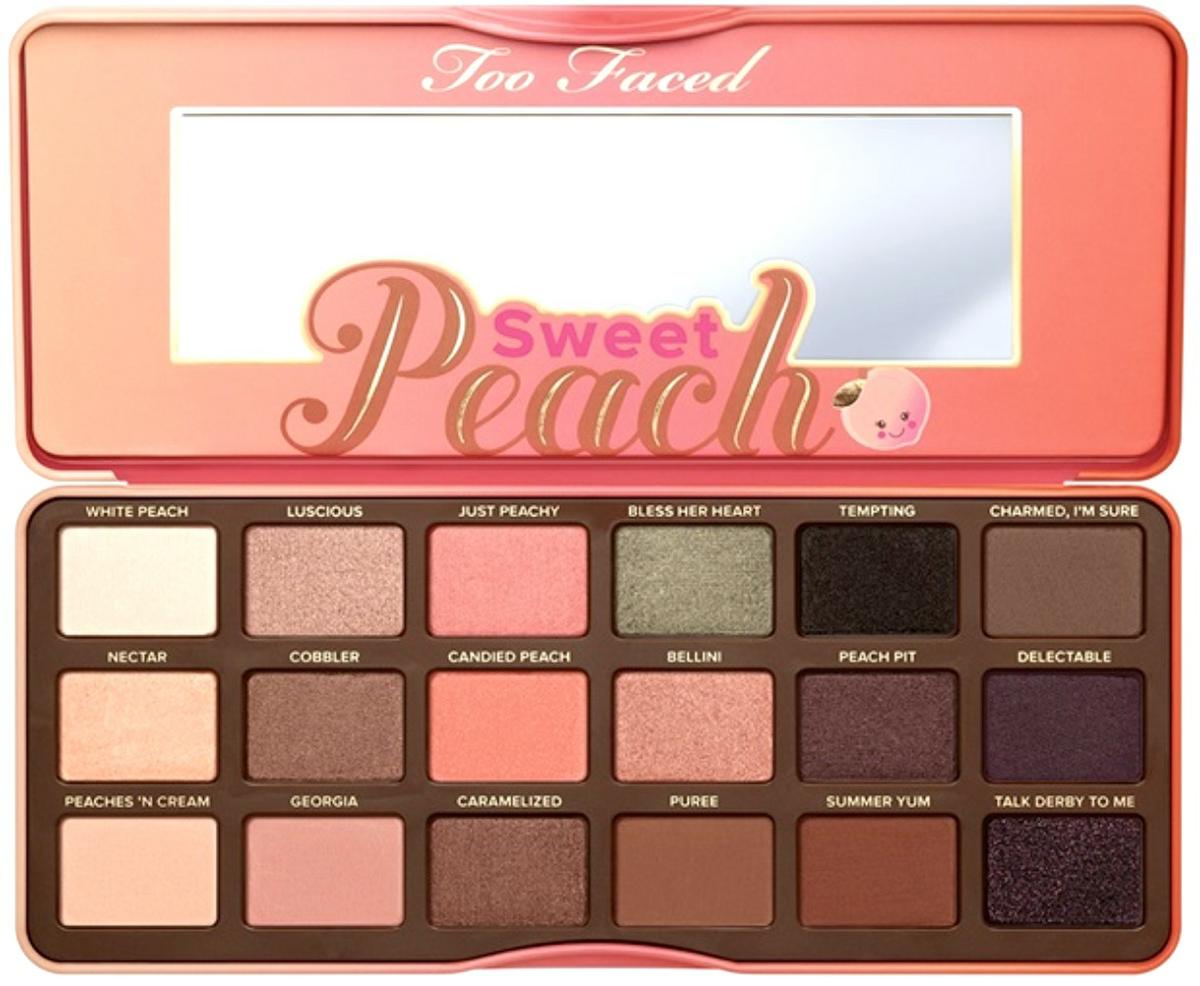 too faced sweet peach reseña y swatches blog español