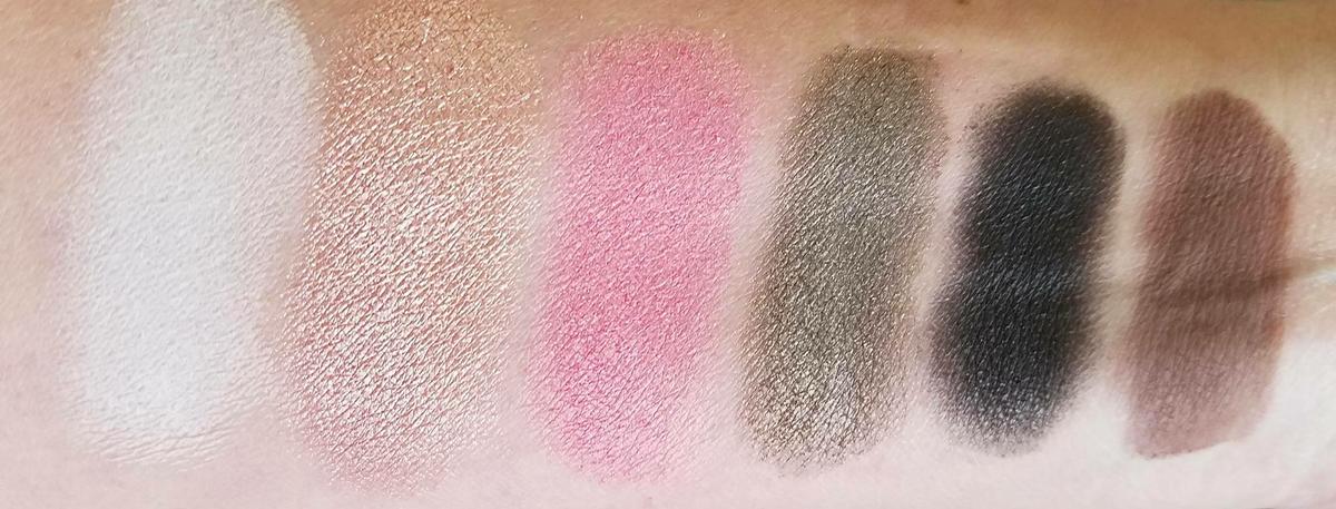 too faced sweet peach swatches