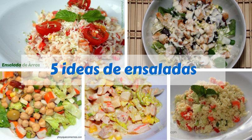 5 ideas de ensaladas