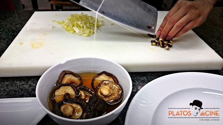 Recetas con setas chinas y puerro