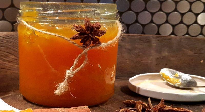 Mermelada de calabaza con pasas
