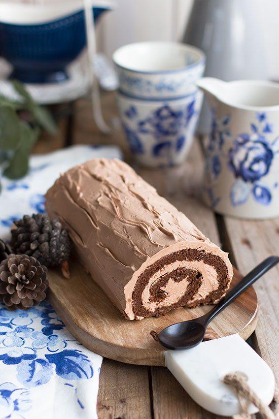 brazo gitano de chocolate y nutella