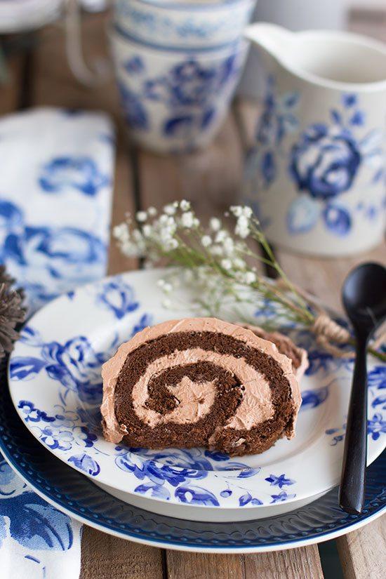 brazo gitano de chocolate y nutella