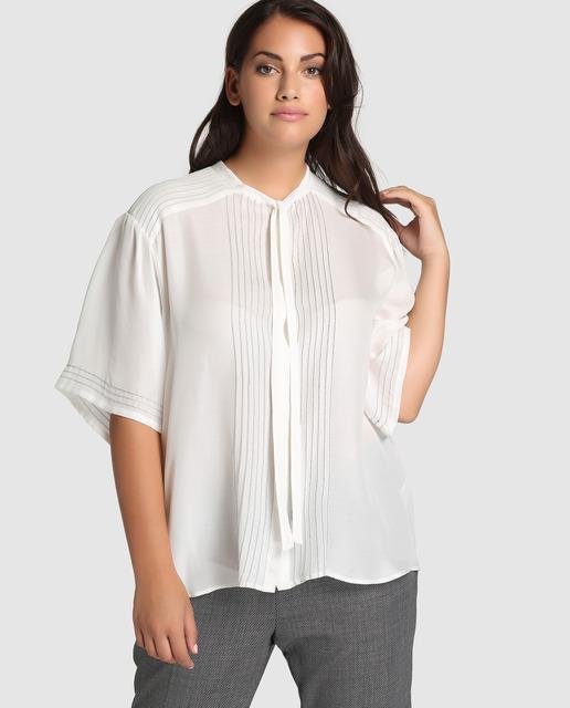 Rebajas Síntesis XXL - blusa blanca