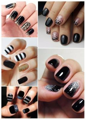 uñas decoradas con gelish de colores