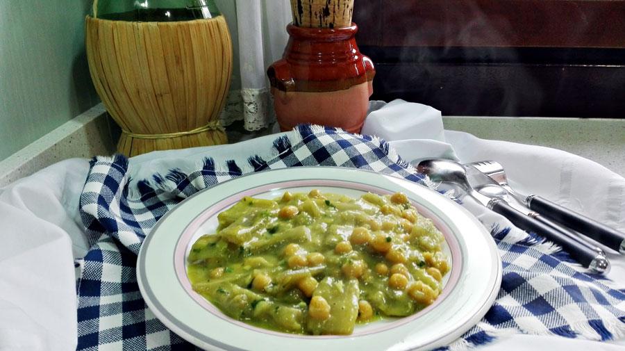 Recetas con cardo y garbanzos