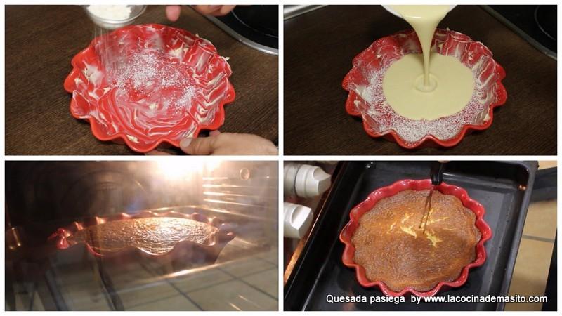 Preparación del molde y horneado