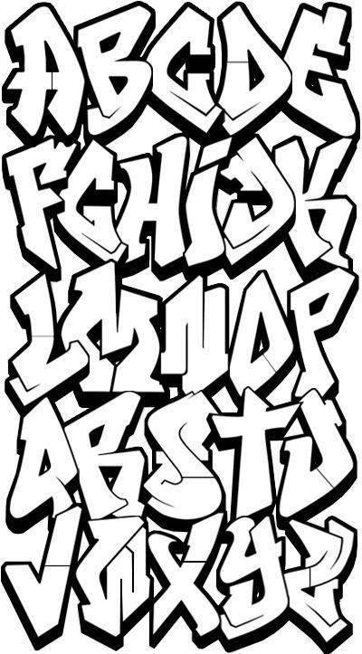 dibujar abecedario o letras en graffiti 4