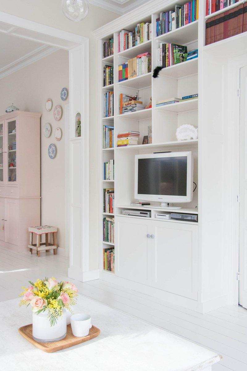 casa nordica en tonos pastel