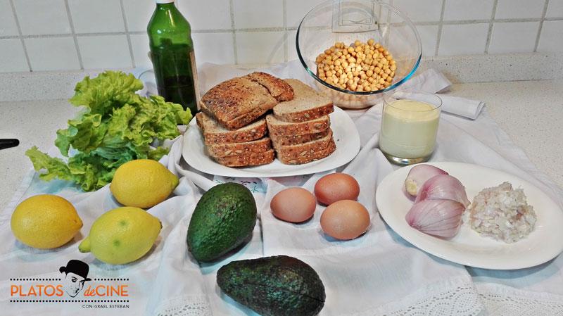 Sándwiches de hummus