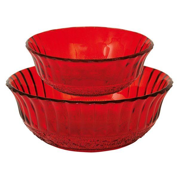 Pack De Dos Boles De Cristal Rojo Green Gate