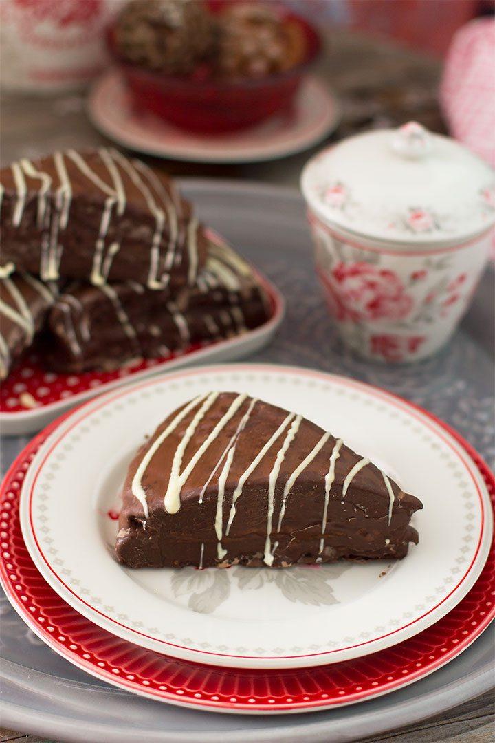 Triángulos de chocolate