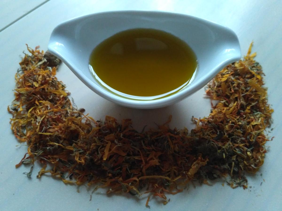 Aceite de caléndula casero y bio